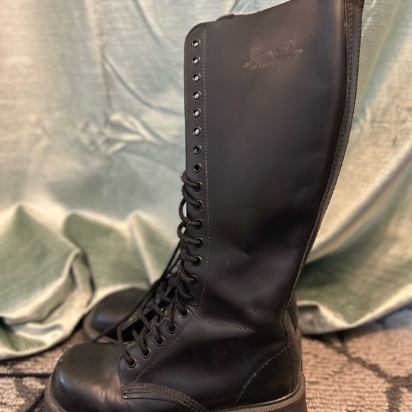 Dr. Martens Leather Combat Boots - Picture 6 of 7